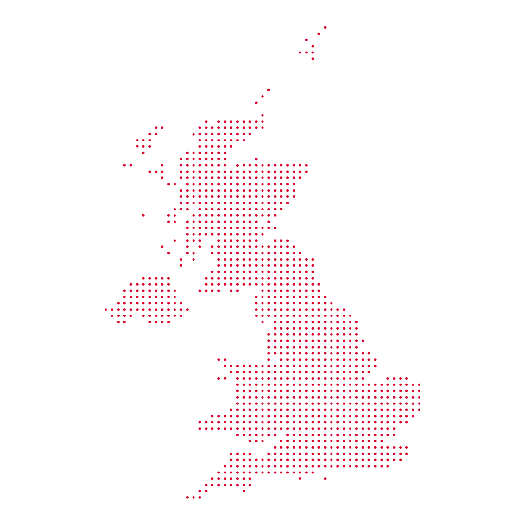 Map of UK fitness industry locations
