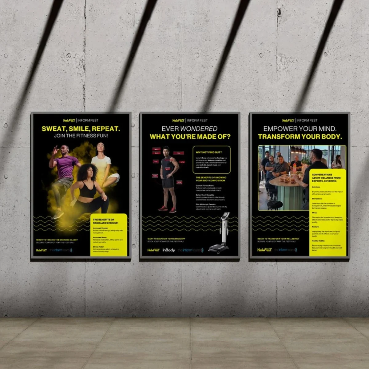 HubFiiiT campaign poster series